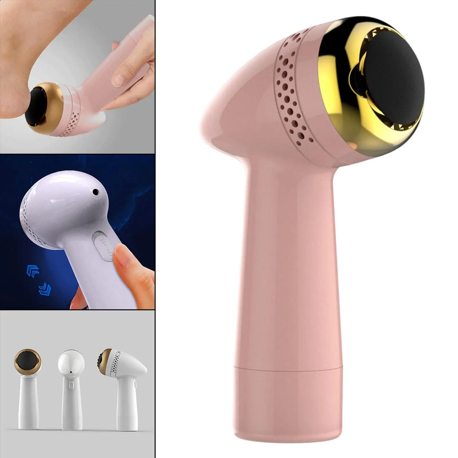 Professional Electric Foot File Rechargeable Battery Massager for Dead Skin Cracked Heels Easy to Clean for Women Men Foot Care