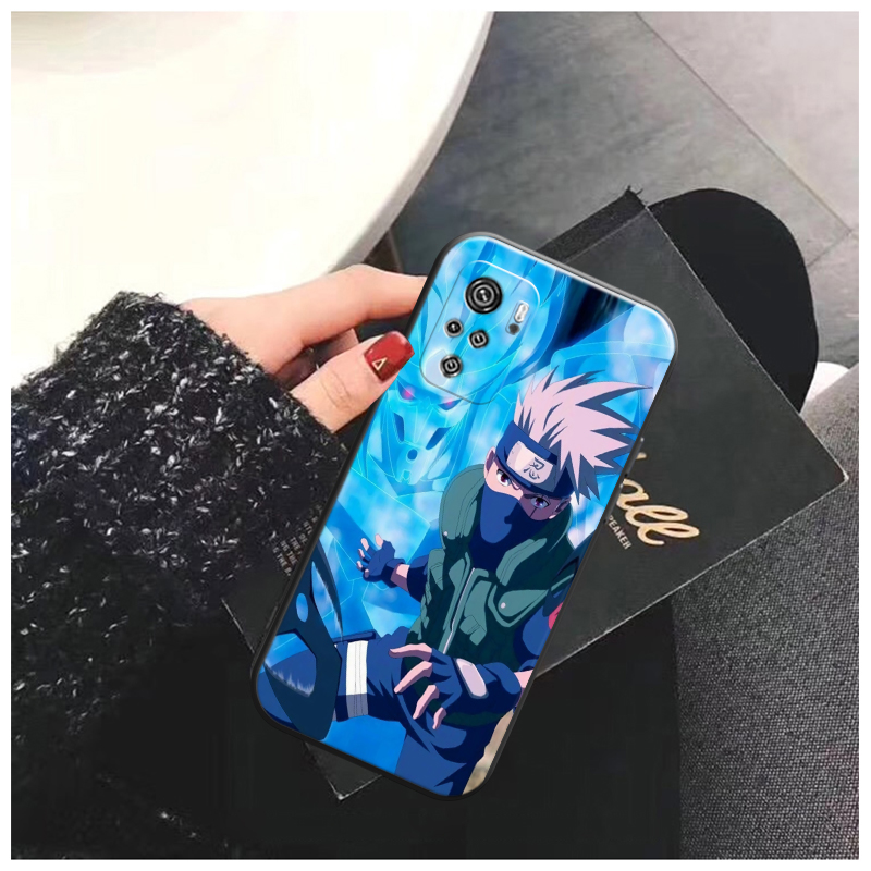 Lovely Anime Naruto Naruto Kakashi Phone Case For Redmi Note 9S Note 7 Pro 10 9 5G 8 2021 10S Max 8T 9S 10T 9T P08o Leather