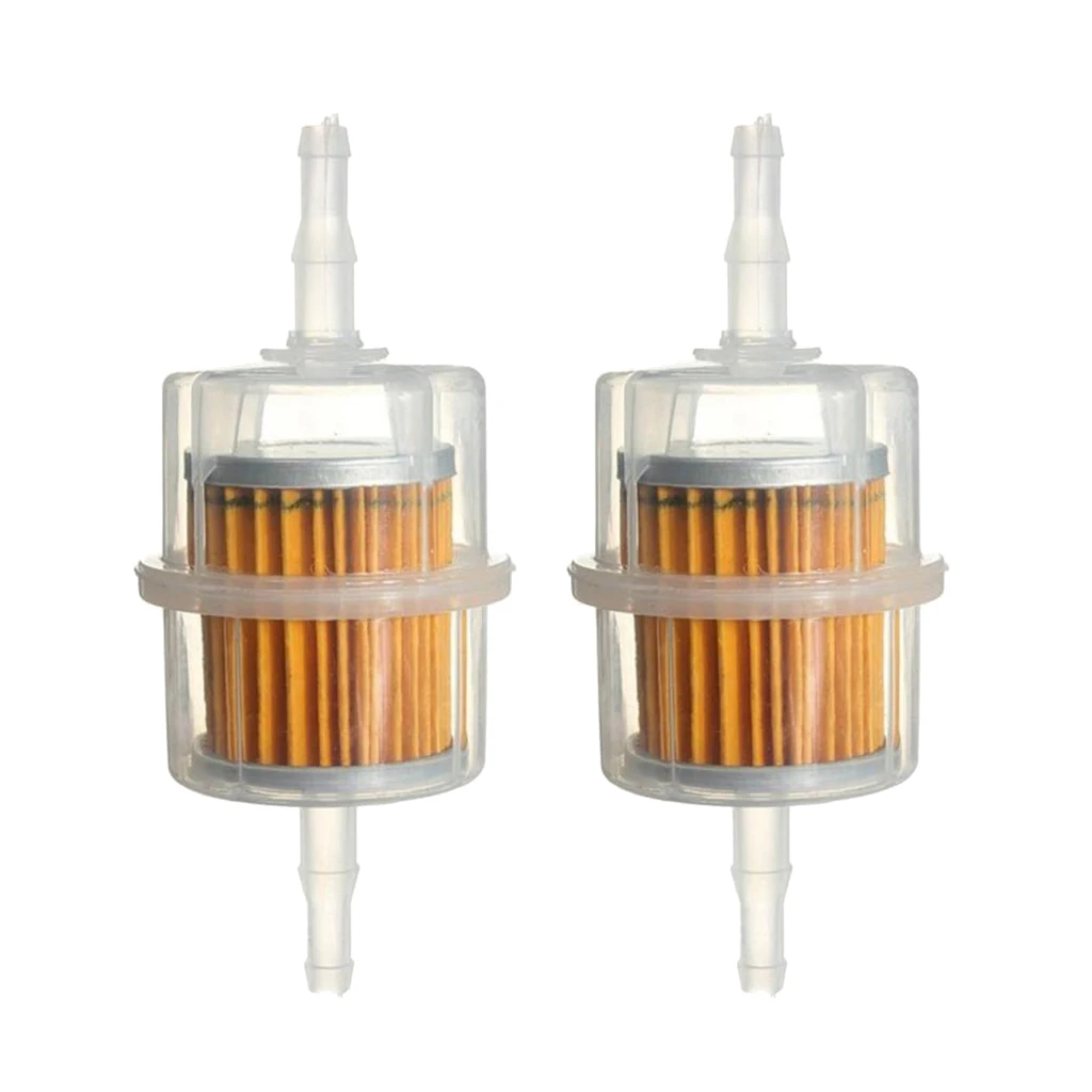 Motorcycle Car Inline Fuel Gasoline Filter Large Universal Fit 6mm 8mm
