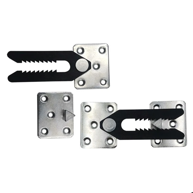 Sectional Couch Connector, 8 Pcs Metal Sofa Joint Snap Alligator Style Sectional  Couch Connector 