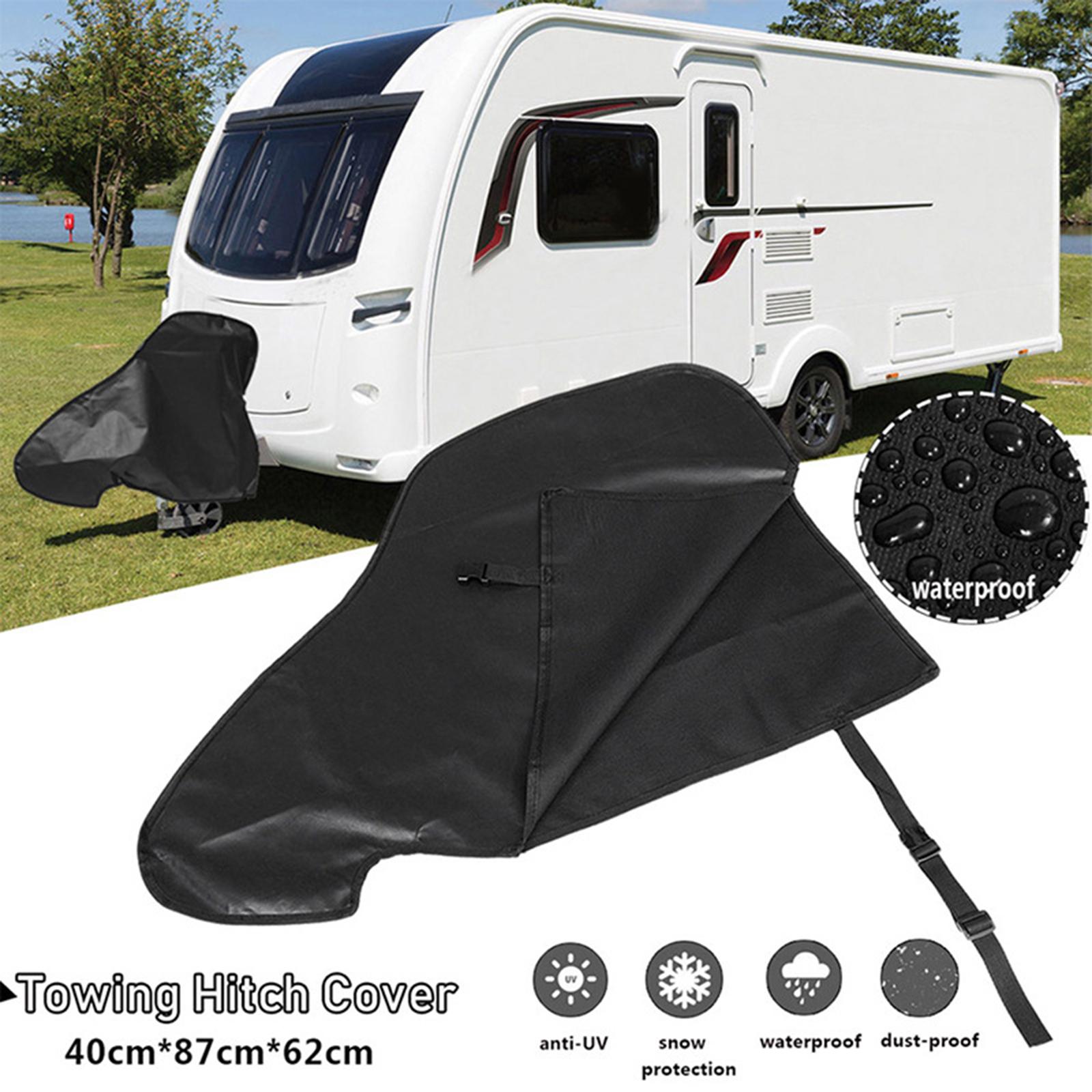 Caravan Towing Hitch Cover, RV Covers UV Blockage Protective Cover Hitch Connector Universal All Weather Protection Waterproof
