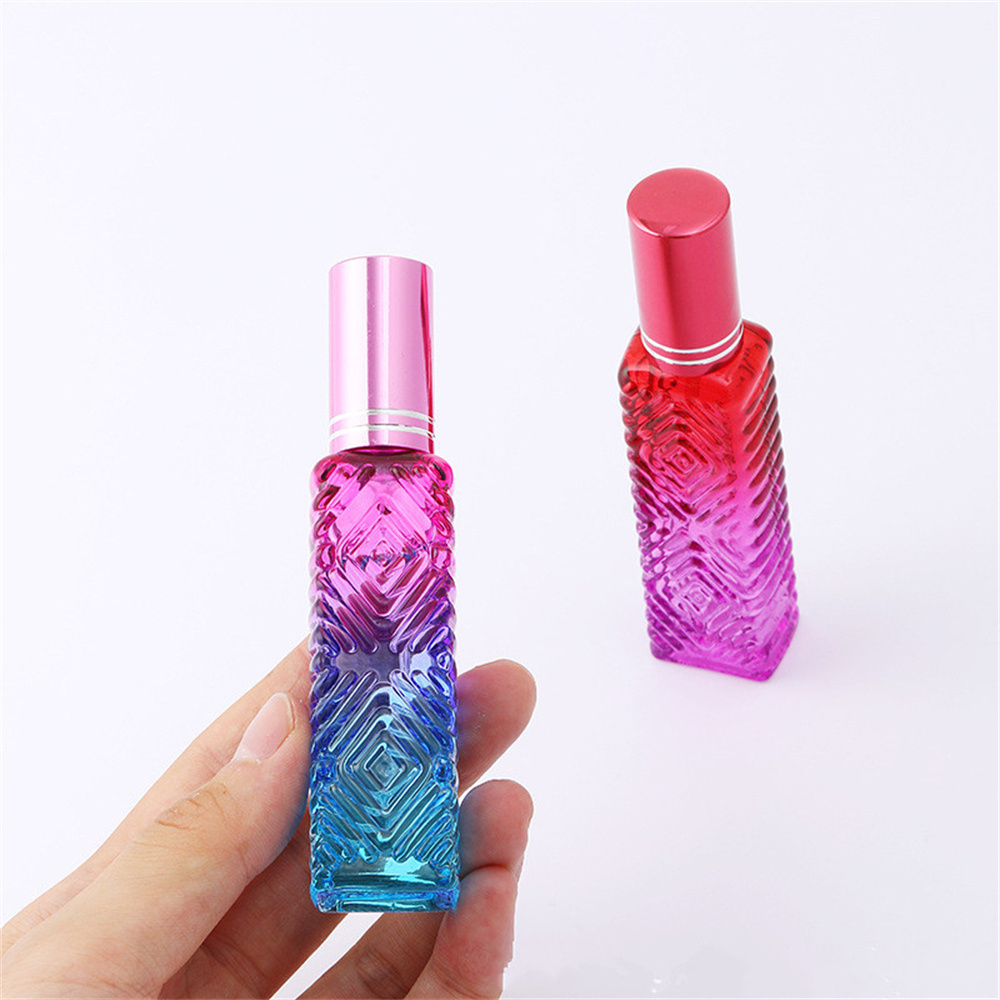 Best of 15ml Colorful Square Glass Perfume Bottle Thick Mini Fragrance Cosmetic Packaging Spray Bottle Refillable Glass Vials Reviews & Tips