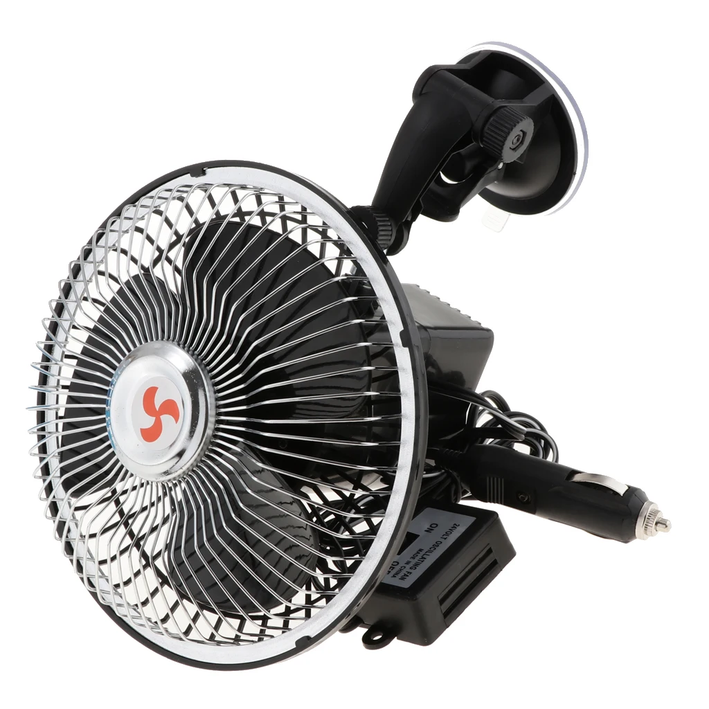 8W  Strong Wind Electric Fan 6`` 24V Windshield Cooling System