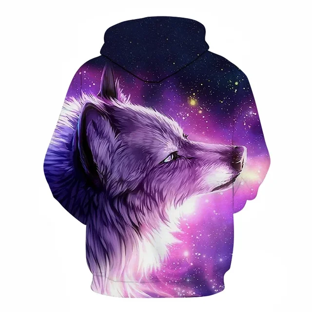 Pull fashion loup galaxy