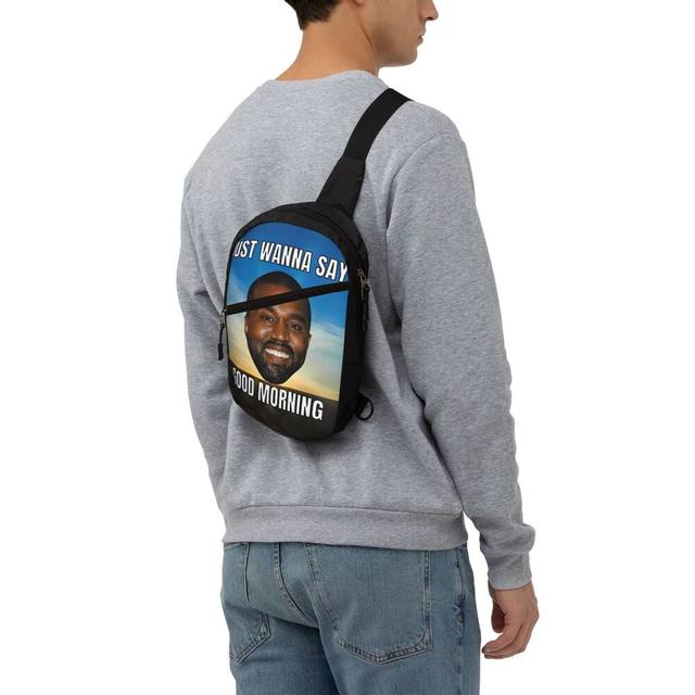 Funny Kanye West Meme Drawstring Backpack Bags Women Men