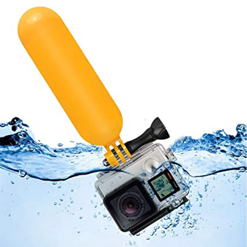 Title 8, For GoPro Hero 12 Floating Hand Grip Yellow Flo...