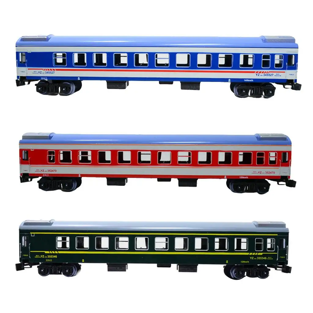 1:87 HO Scale Model Train Toy Passenger Car Locomotive toy children kids