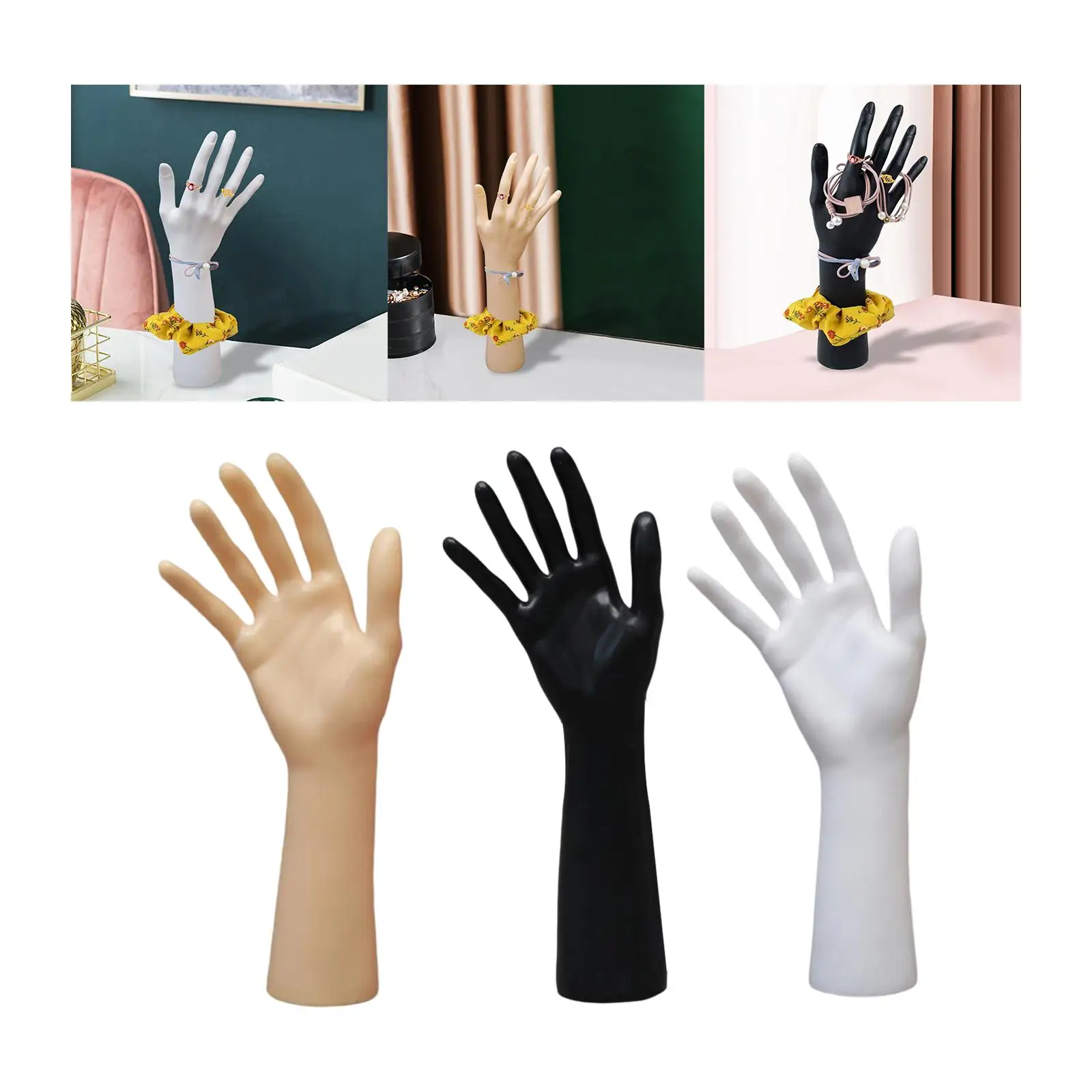 Mannequin Hand Jewelry Display Holder Support for Bangle Watch Chain Organizer Photograph Props