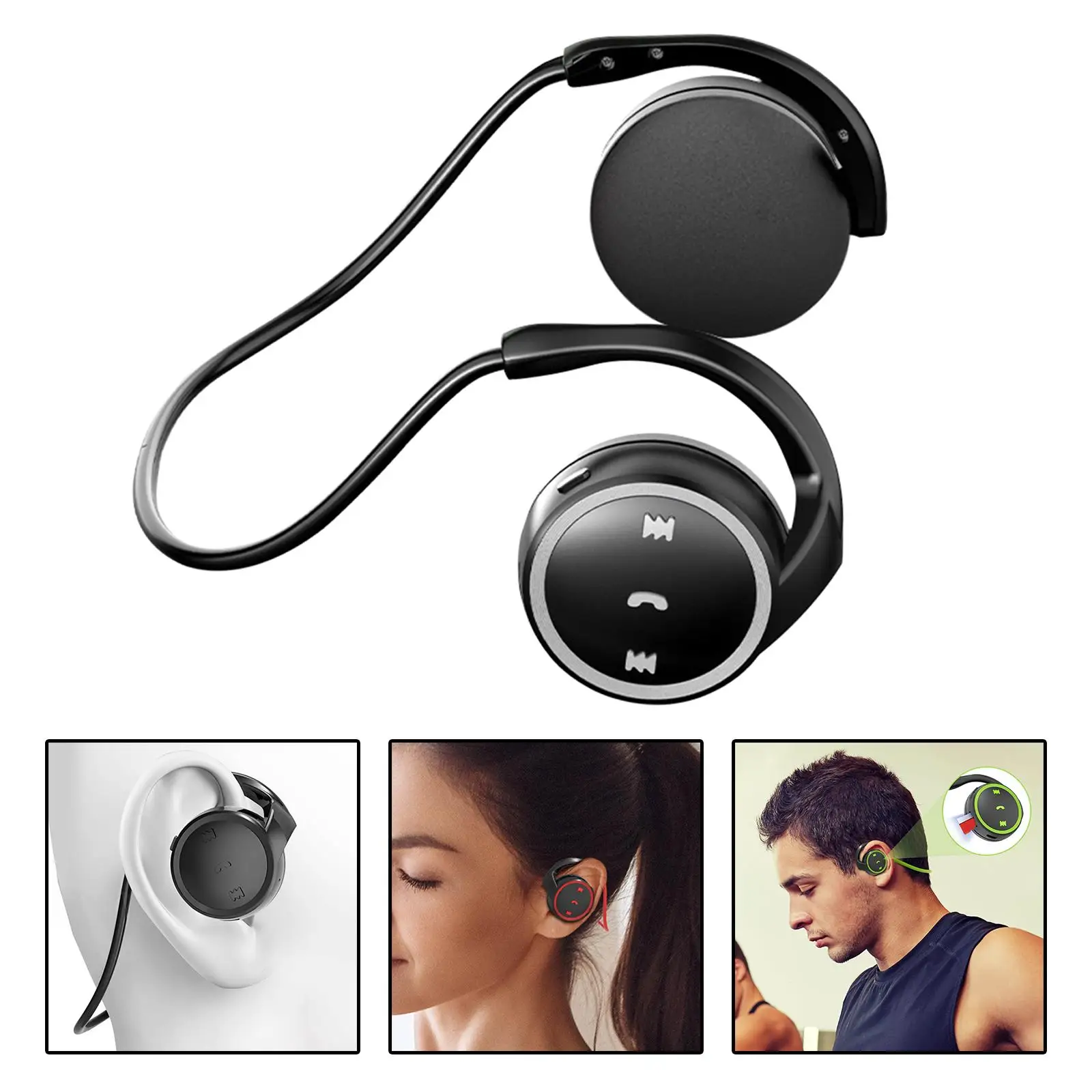 Sports Bluetooth Headphone Earphone Lightweight with Mic Stereo for Gaming