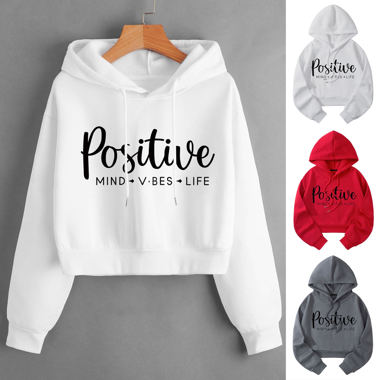 Title 1, Autumn Winter Stylish Loose Hoodies For Women C...