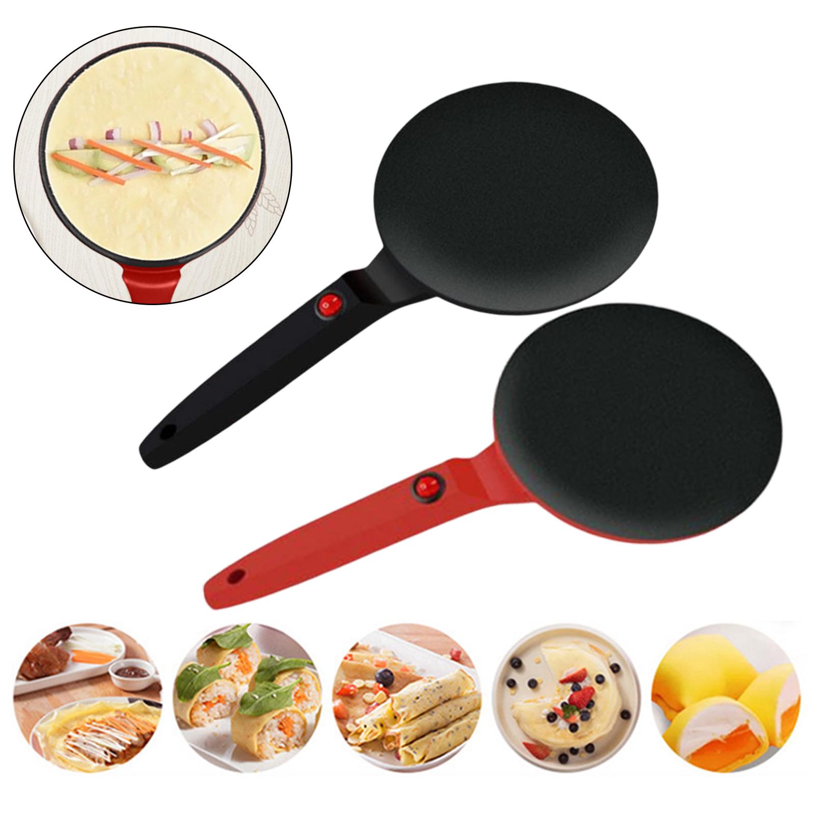 Kitchen Crepe Maker Non Stick Auto Temperature Control Easy to Use Eggs Breakfast Cake Pan 220V for Household Bacon Crepes
