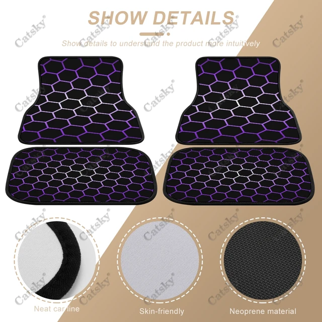 honeycomb Car floor mats interior accessories non-slip and dirt-resistant 4pcs  floor mats car accessories floor mats - AliExpress