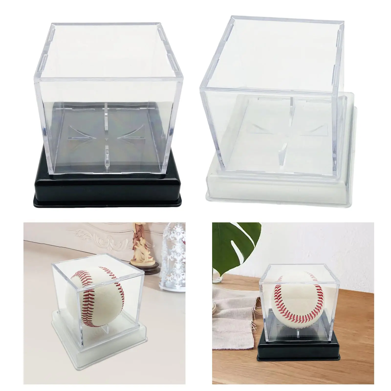 Cube Memorabilia Showcase Square Baseball Holder for Golf Ball Trophie Hotel