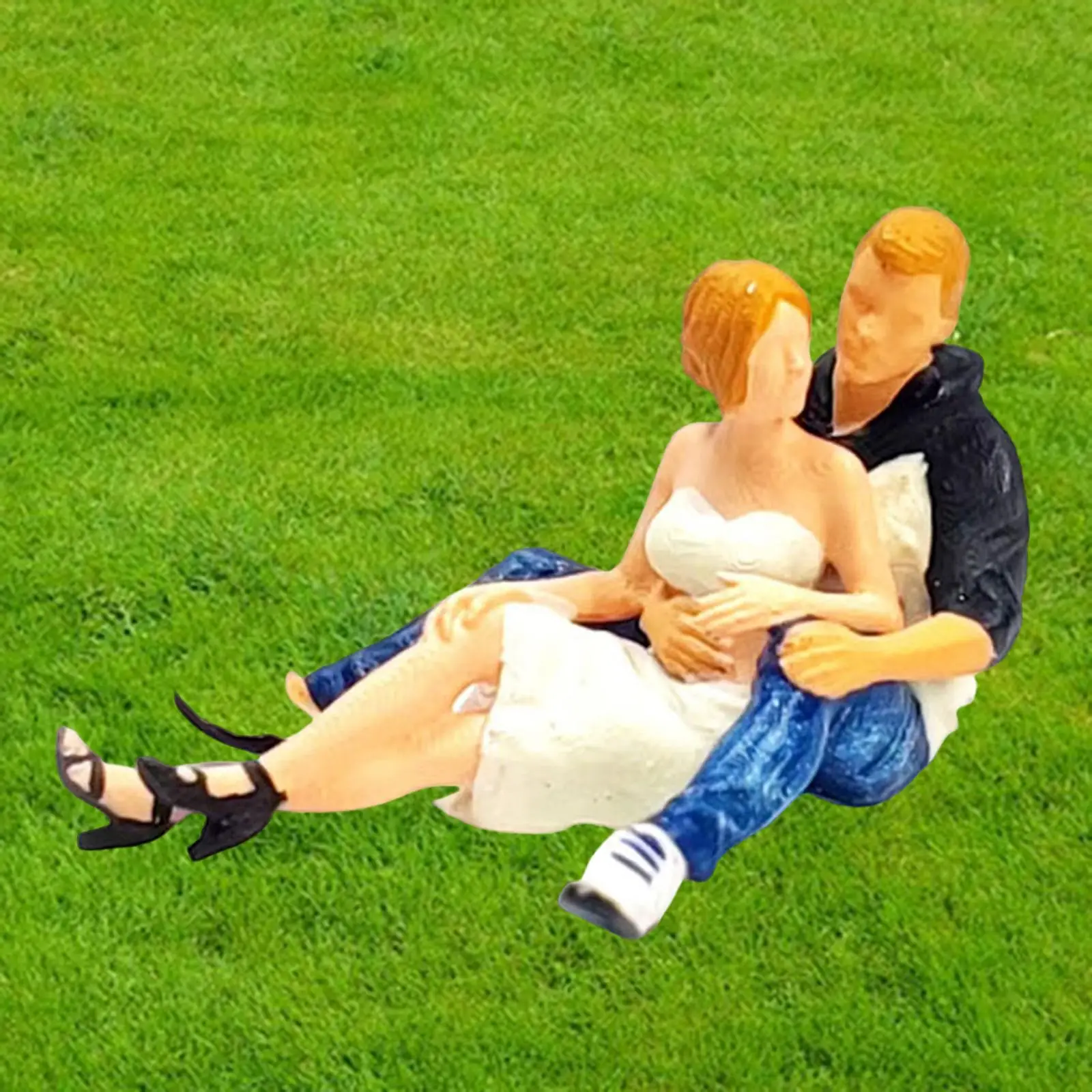 1/64 Couple Figures Miniature Scenes Scene Layout Micro Landscape Decoration