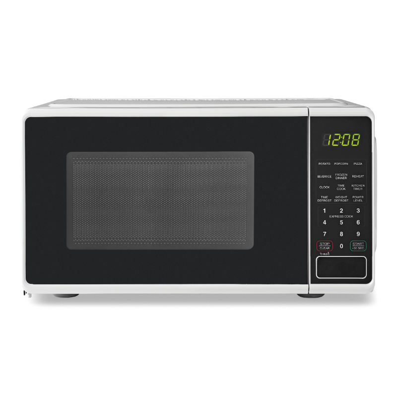 Title 10, 0.7 Cu ft Compact Countertop Microwave Oven, Bl...