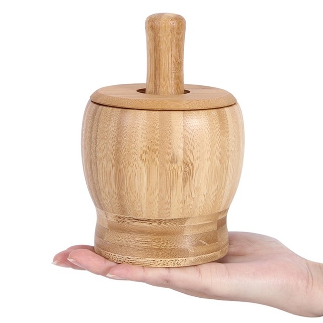 Pestle Spice Grinder Bamboo Household Manual Mashing Pot 100% Natural  Bamboo Spice Grinder Crush - China Bamboo Dinnerware and Bamboo Plates  price