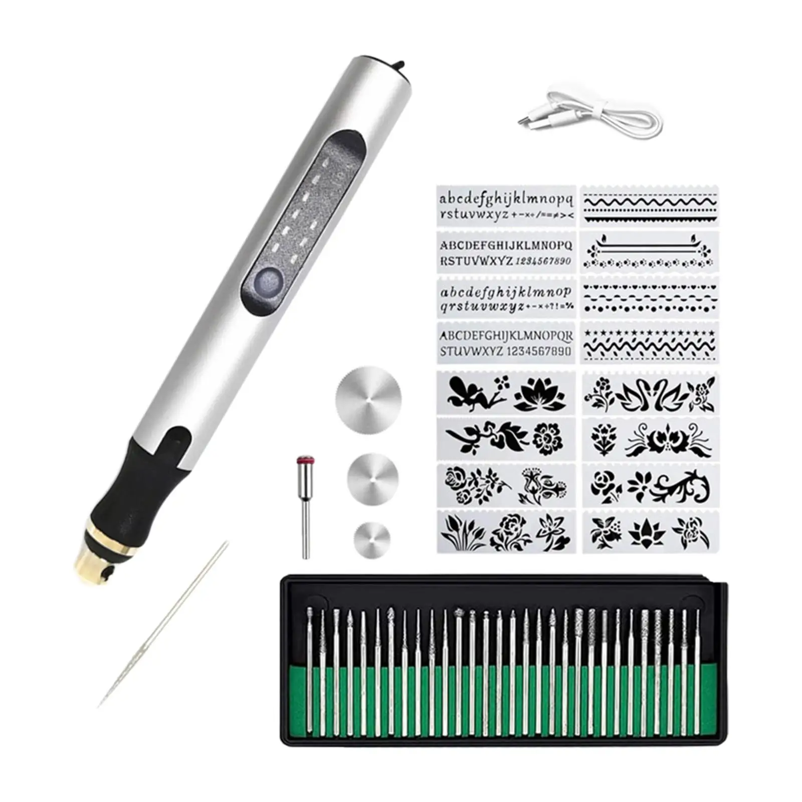 Engraving Pen Set Grinding Pen DIY Engraver Pen for Manicure Ceramic Jewelry