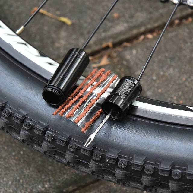 Kit de réparation de pneus sans chambre à air, pour vtt, crevaison,  scellant, bandes de Bacon, pour vélo de route, Mini outils d'entretien -  AliExpress