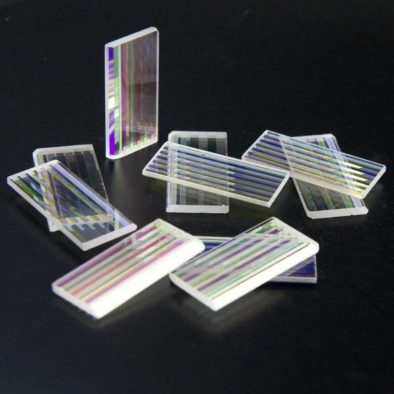 20pcs Defective Long Prism Optical Glass Physics Decorative Prism for DIY 