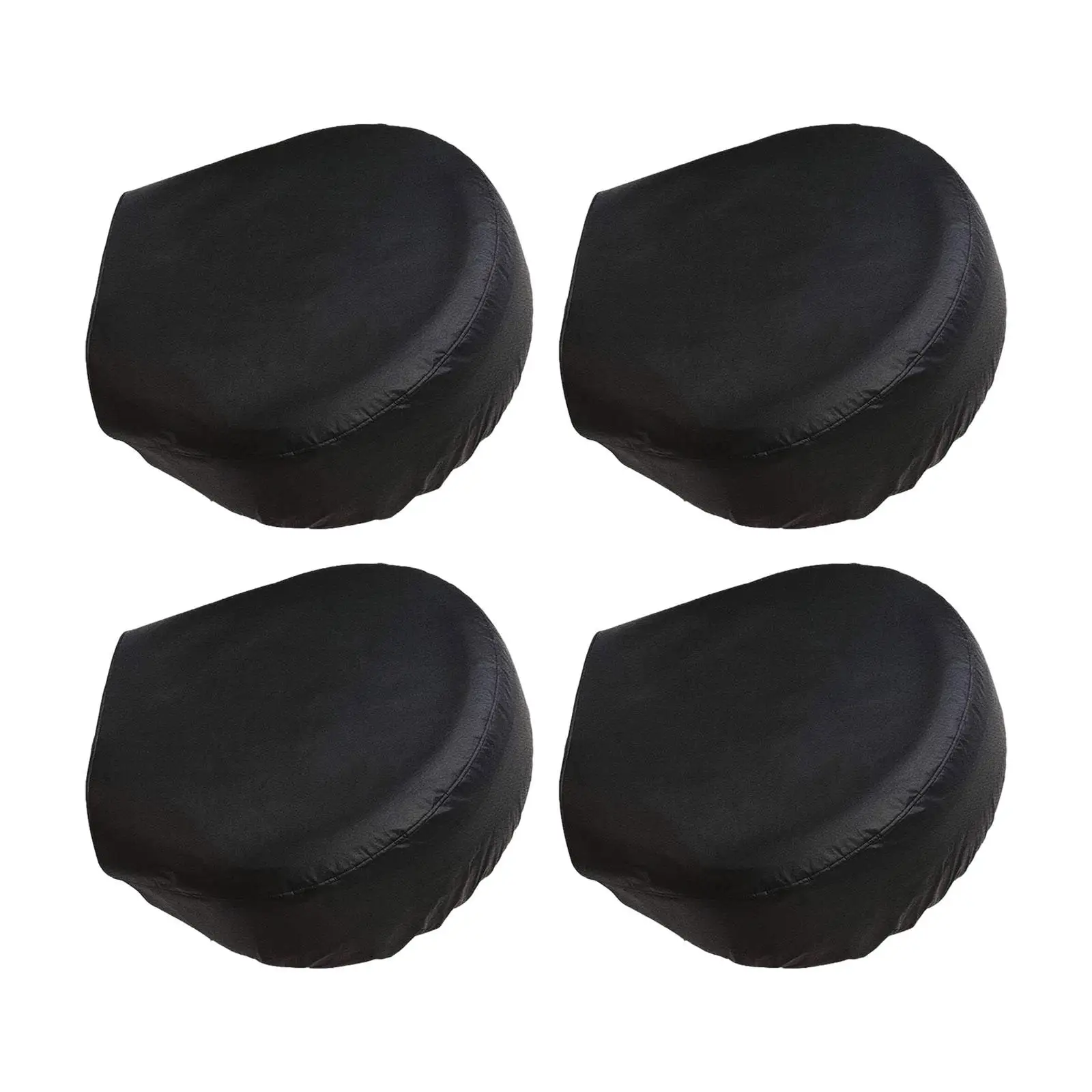 4 Pieces Tire Protectors Protective Storage Bag Windproof Wheel Cover Spare Wheel Tire Cover for Trailer SUV RV Truck Camper