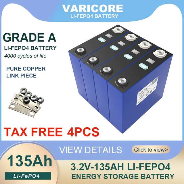 VariCore-Paquete de batería de 16 piezas, 3,2 V, 280AH, LiFePO4
