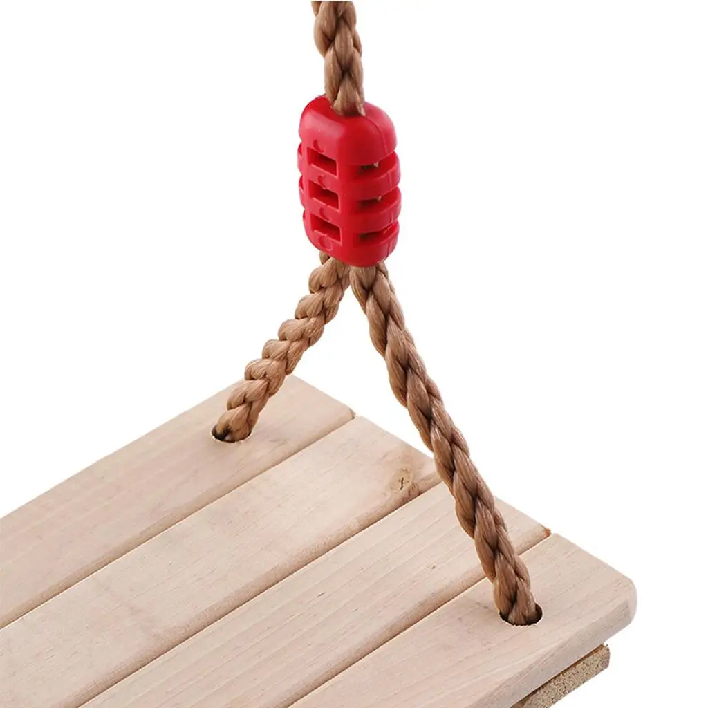 100KG Load Bearing Swings Fun Wooden Swing for Adults & Kids, Hanging Seat Swing