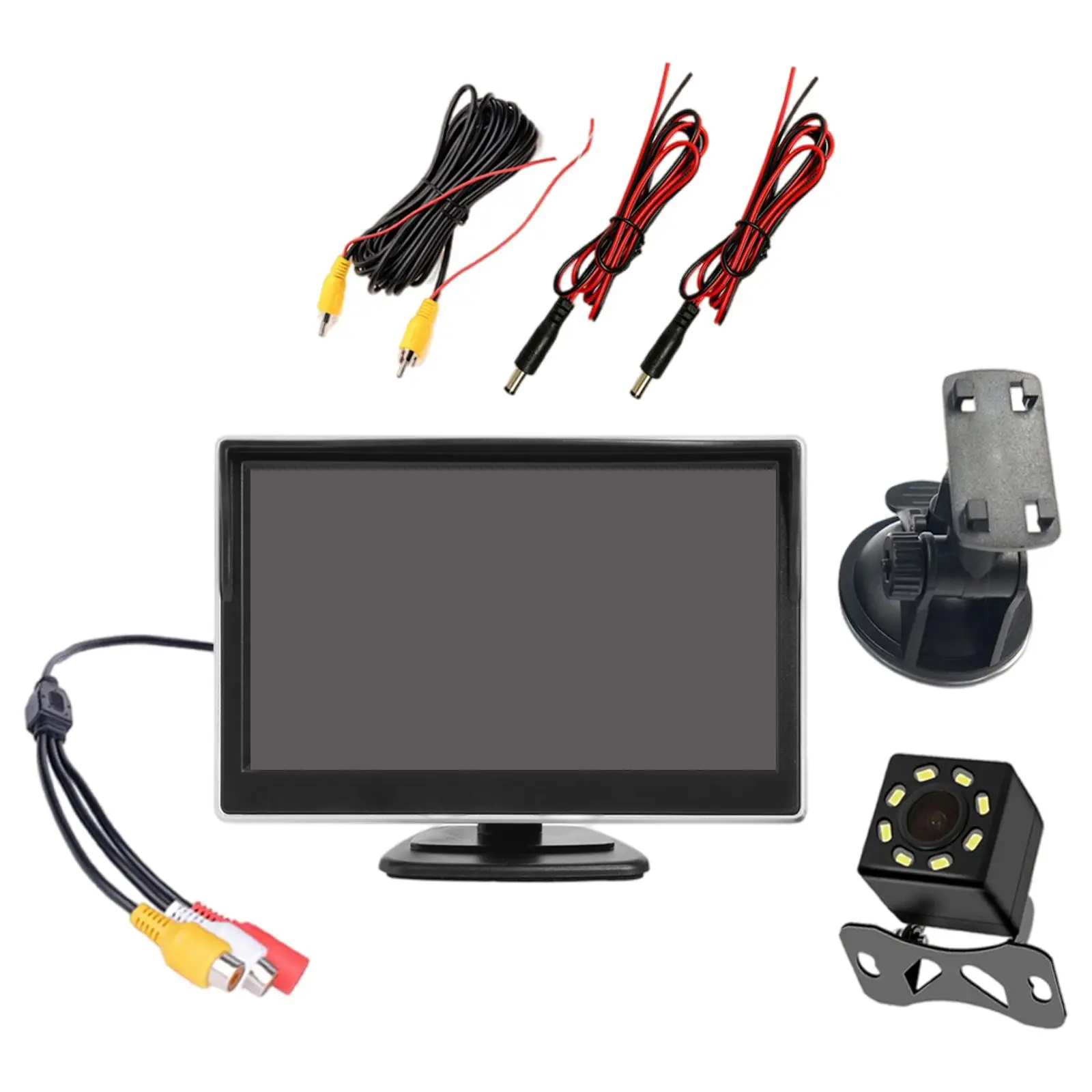 5-Inch 8 LED Car  Camera 170° Wide Angle Rear View Camera System ,Waterproof Reversing   ,for Truck Camper Car
