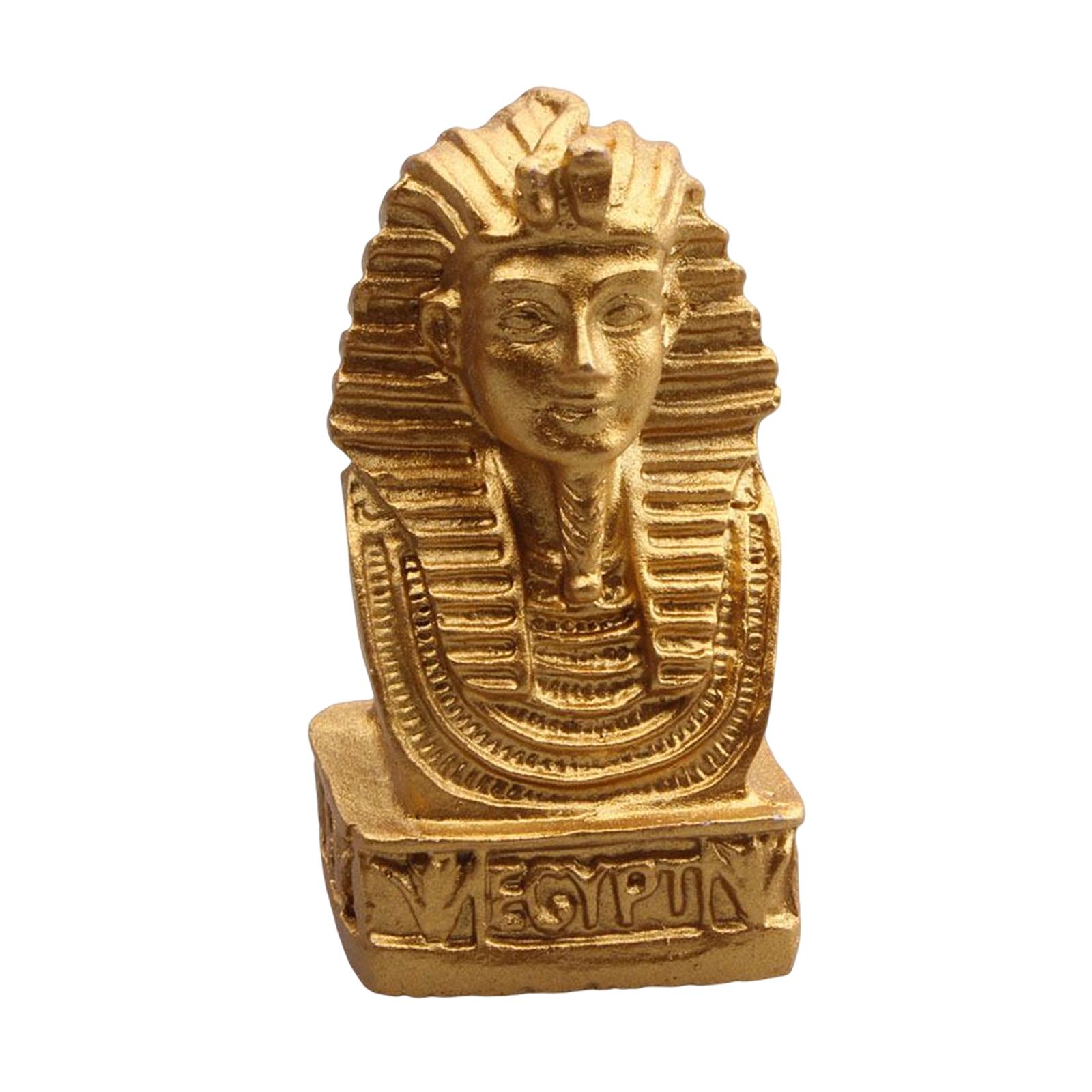 Vintage Egypt Queen Statue Collectible Figurines Artware Sculpture for Desktop Bookshelf Living Room Shelf Decoration