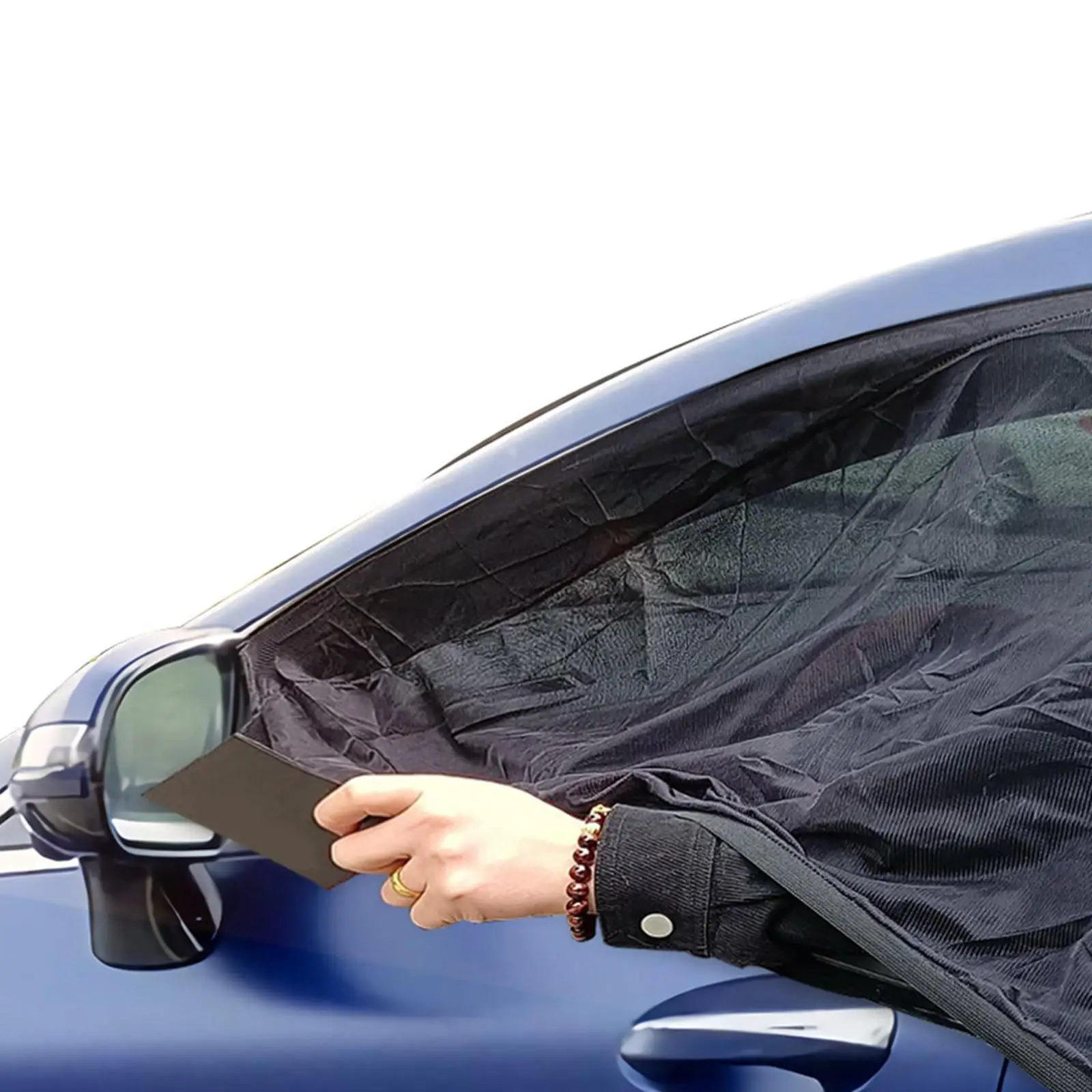 Car Window Shades Sun Protection Elasticized Sun Blocker Car  Net Protects Your Kids from Sun Burn Fit Most of Vehicle