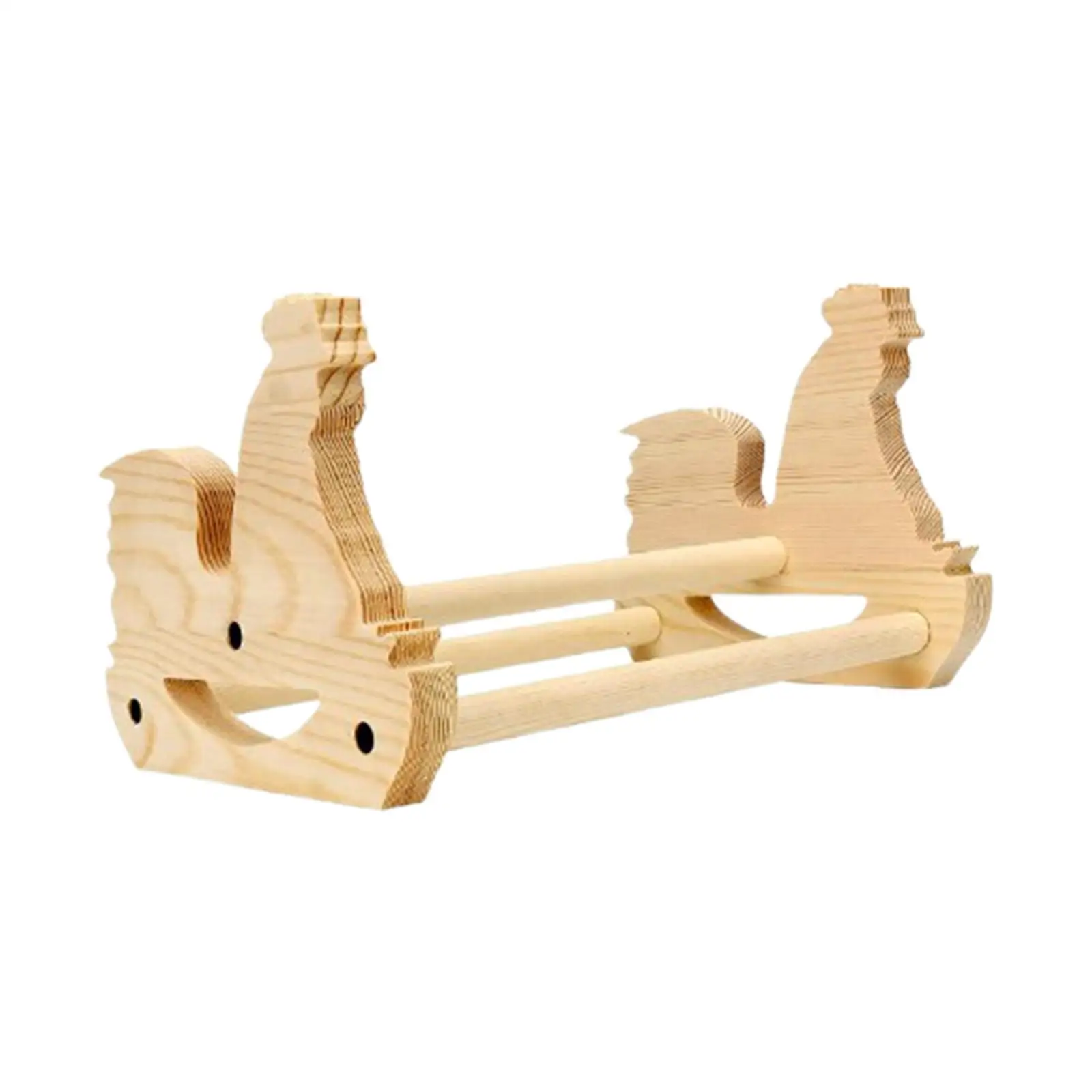 Wood Chick Perch Accessories Exercise Holder Resting Supplies Bird Stand