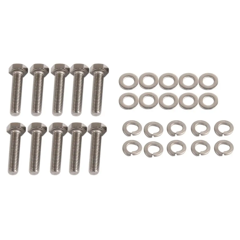 EXHAUST MANIFOLD BOLTS STAINLESS STEEL BOLT KIT BOLTS FOR  6.8L