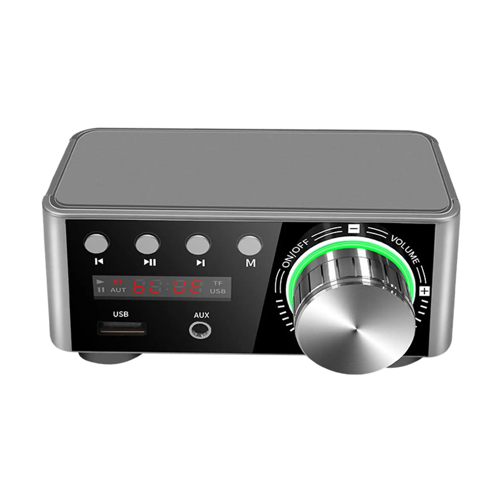 Stereo Power Amplifier with Power Adapter Digital Audio Amp 5.0 Audio Stereo for Computers Audio System Home Use Mobile Phones