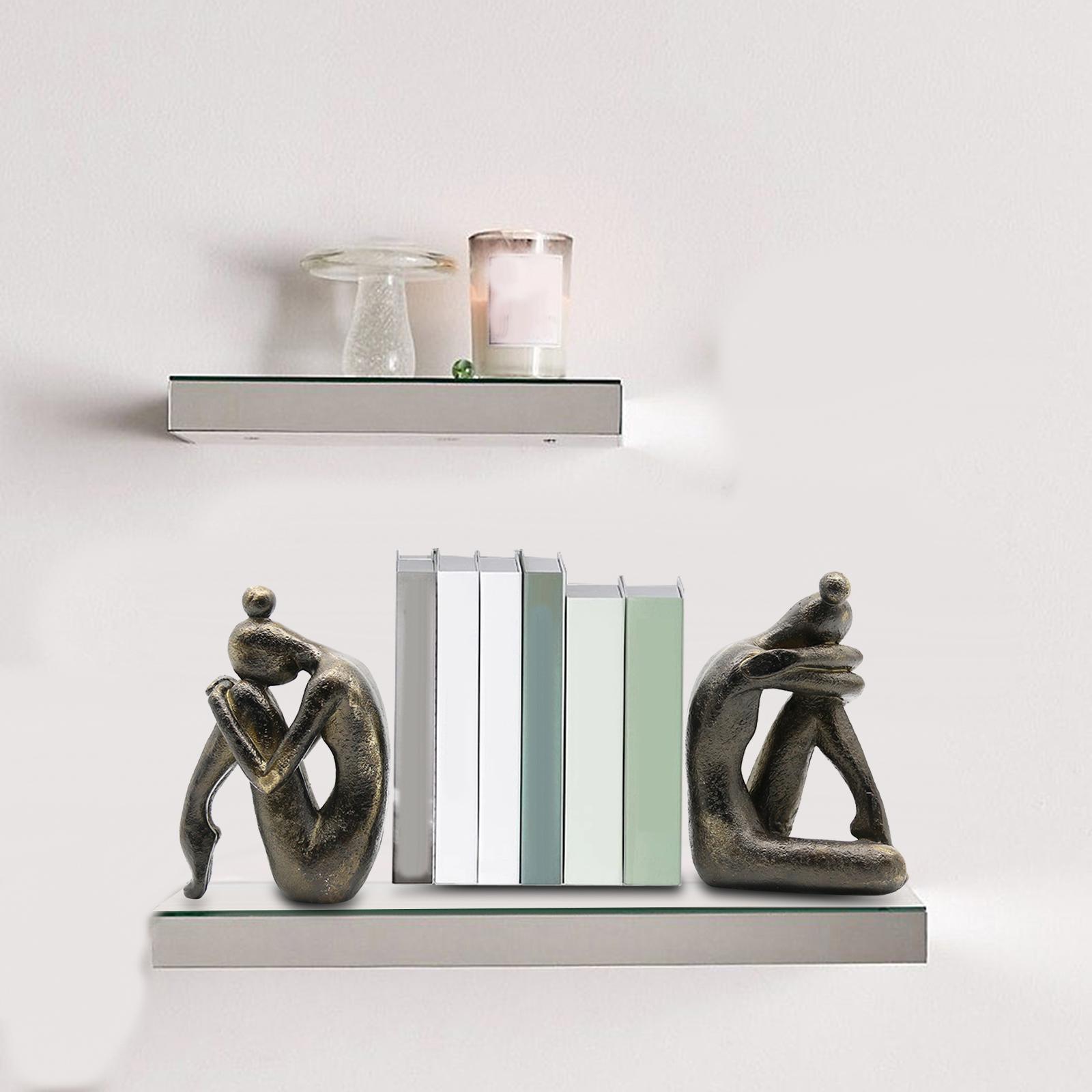 Pensador-Moderno Bookends ornamento para casa e escritório,