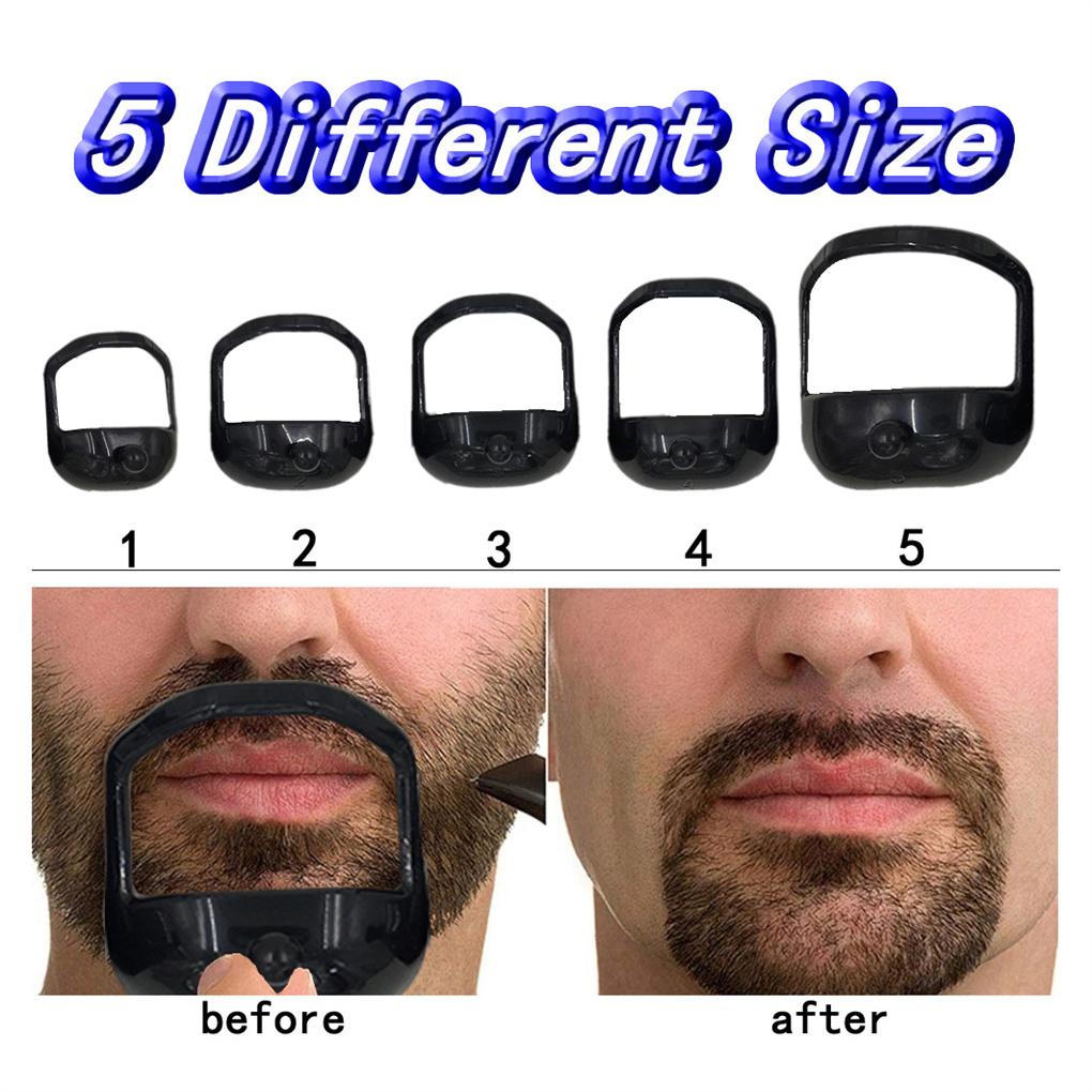 Best of New 5PCS Men Tool Template Guide Design Mustache Beard Goatee Shaving Shaper Style Beard Comb Perfect Shape Transparent Styling Reviews & Tips