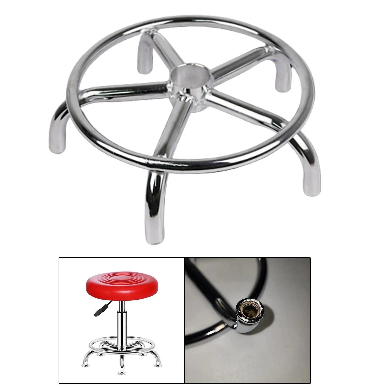 Round Rolling Stool Base Office Chairs Base Replacement Round Chair Base for Gaming Chair Meeting Room Chair SPA Office Chair