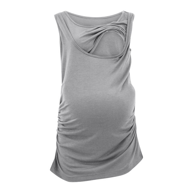 New Fashion Women's Tank Tops Maternity Nursing Tops Breastfeeding Shirt  Double Layer Soft Solid Sleeveless Pregnancy Clothes - Tanks & Camis -  AliExpress