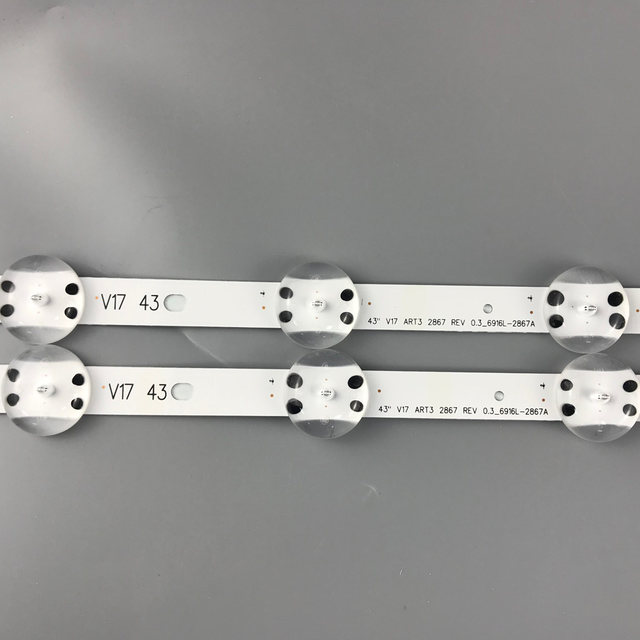 NEW Backlight LED 4 Strips LG 43UJ670V 43UJ651V 43UJ701V