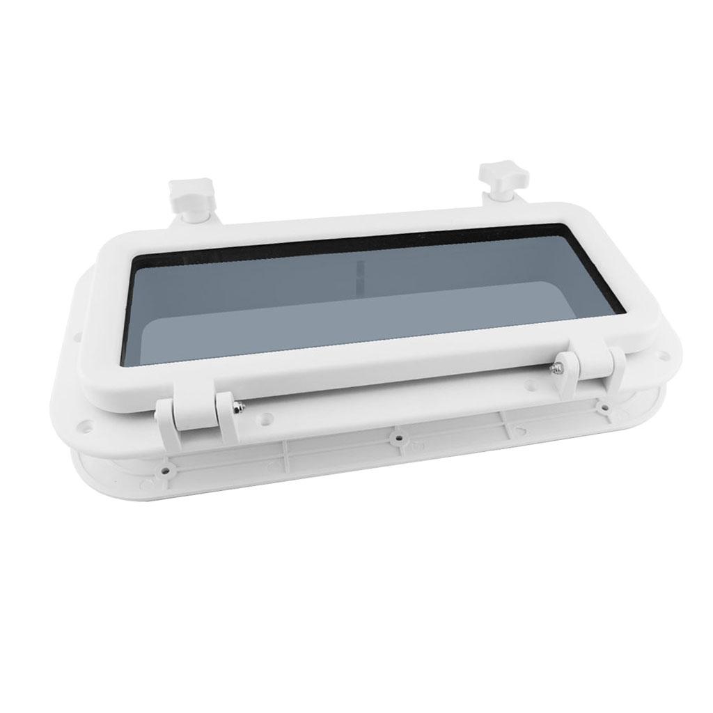 Boat Rectangular Porthole Window w/ ABS & 4mm - (White)