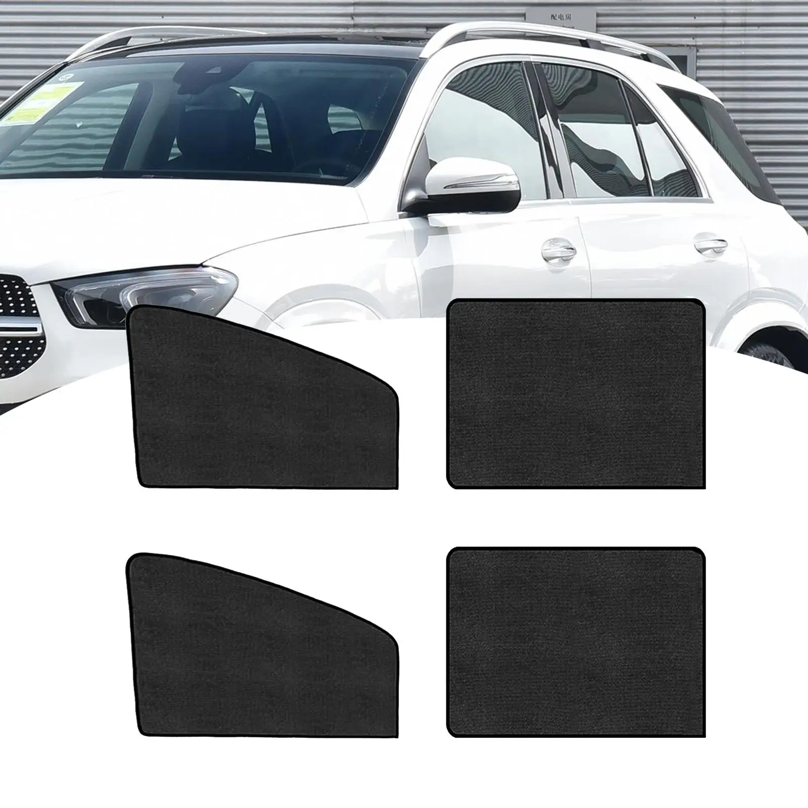 Car Window Sunshade Magnetic Black Protection Heat Insulation Automobile Glass