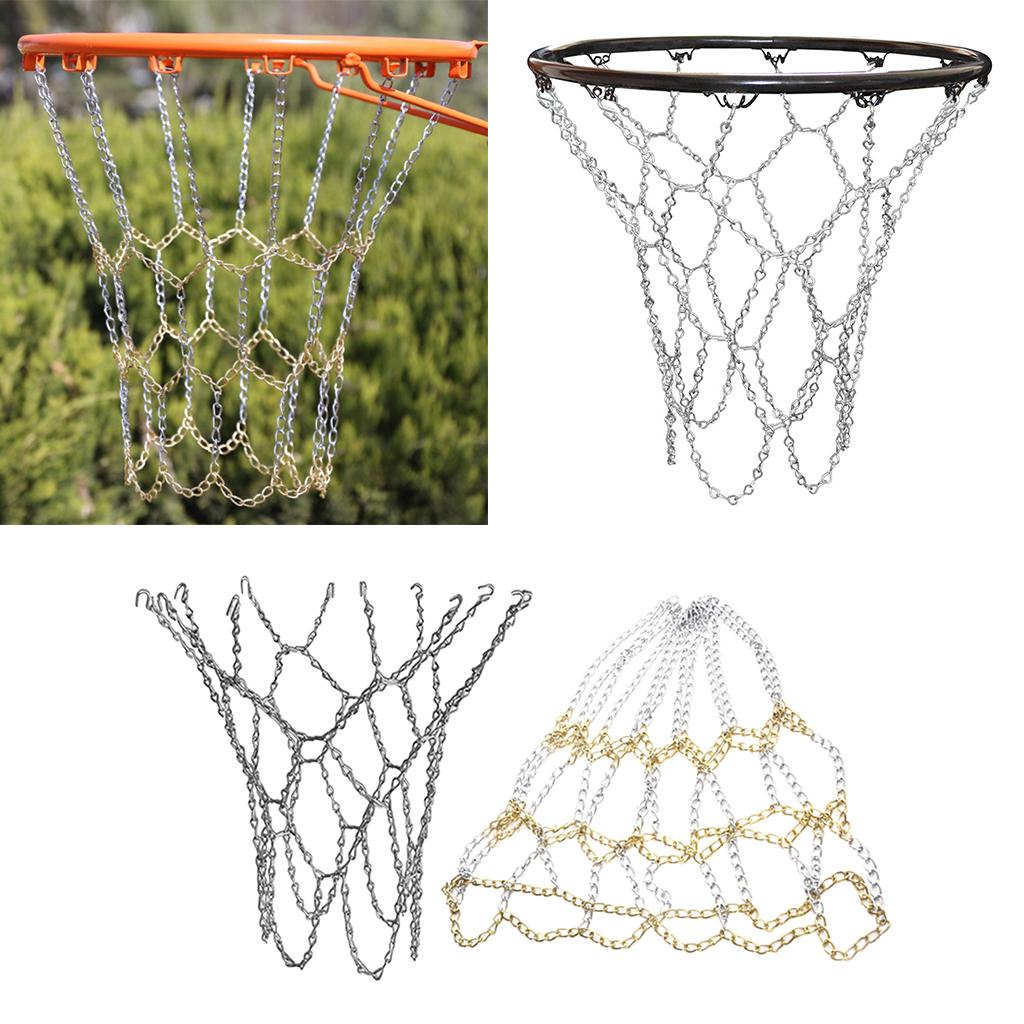 Basketball Metal Chain Net Sports Rims 12 Loop RUSTPROOF STANDARD Basketball Backboard Rim HOOPS Targets