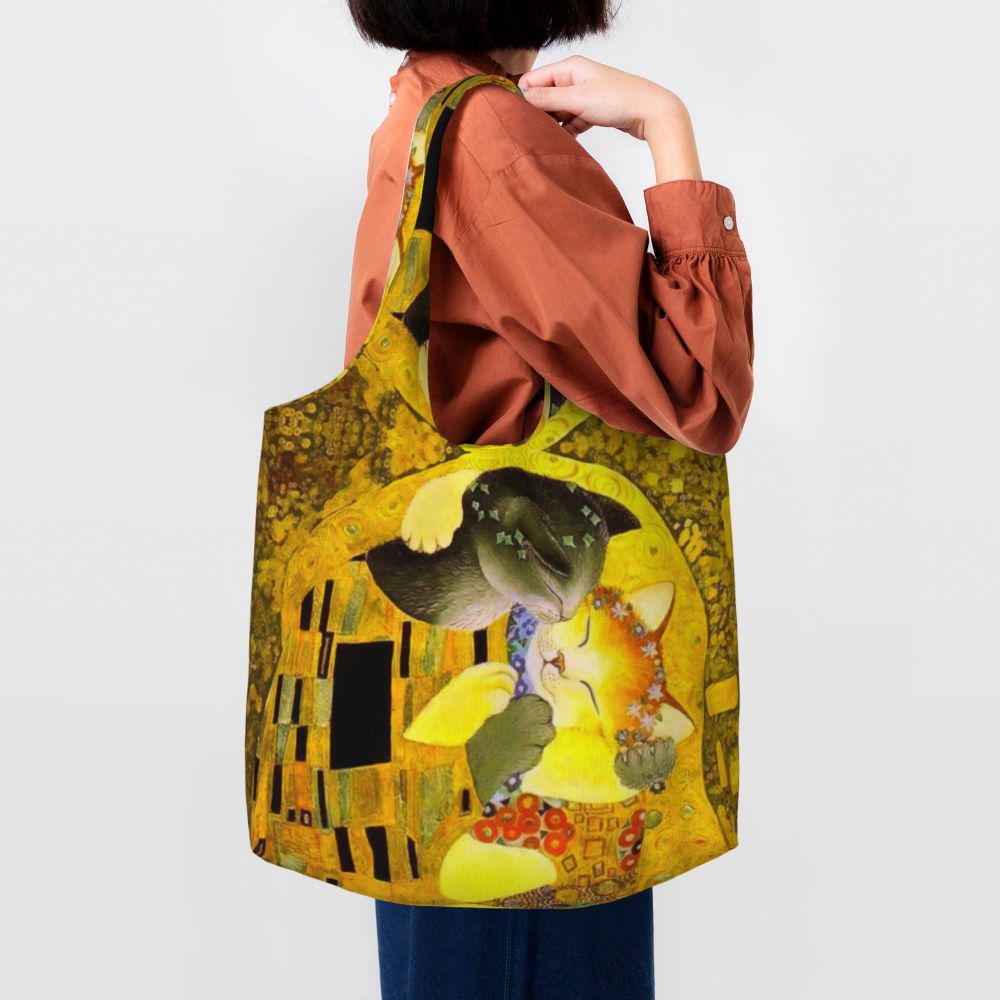 da vida por Gustav Klimt, pintura, bolsa