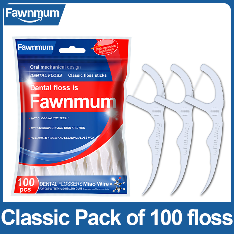 Best of Fawnmum 100pcs Dental Floss Flosser Picks Toothpicks Teeth Stick Interdental Brush Tooth Cleaning Dental Floss Pick Oral Care Reviews & Tips