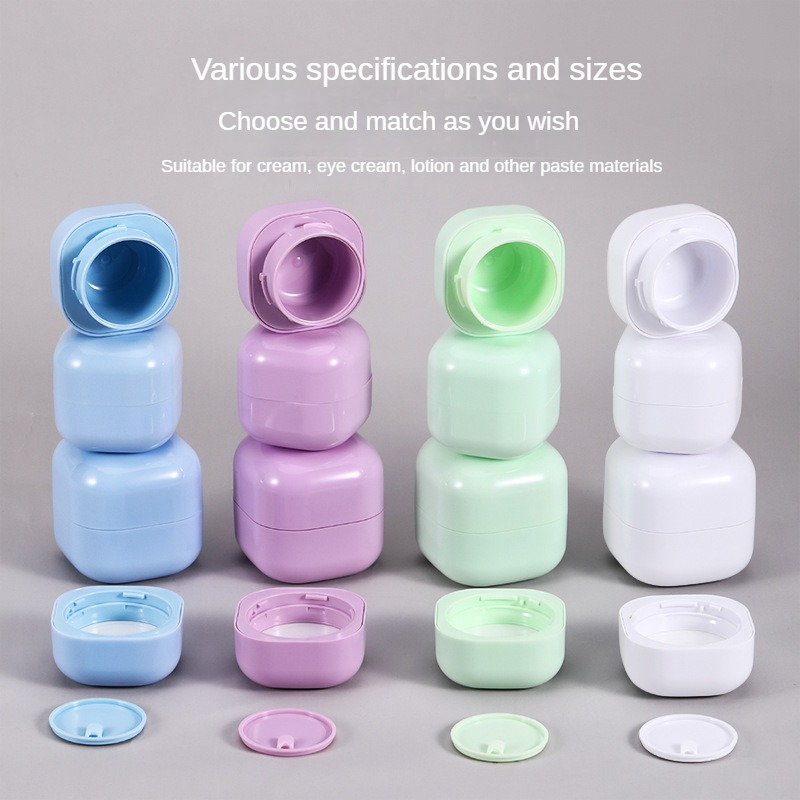 Best of 20 / 30 / 50g Macaron Square Refillable Bottles Empty Bottle Face Cream Lotion Jar Plastic Empty Cosmetic Pot Travel Accessories Reviews & Tips - Image 4