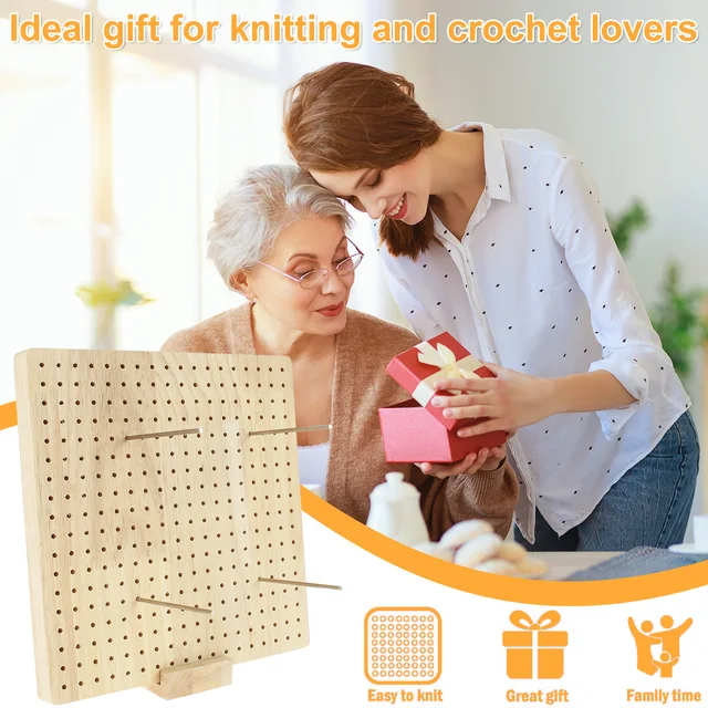 9.3Inch Crochet Blocking Board Wooden Knitting Blocking Board Reusable  Granny Square Blocking Board for Beginner Knitting Lover - AliExpress