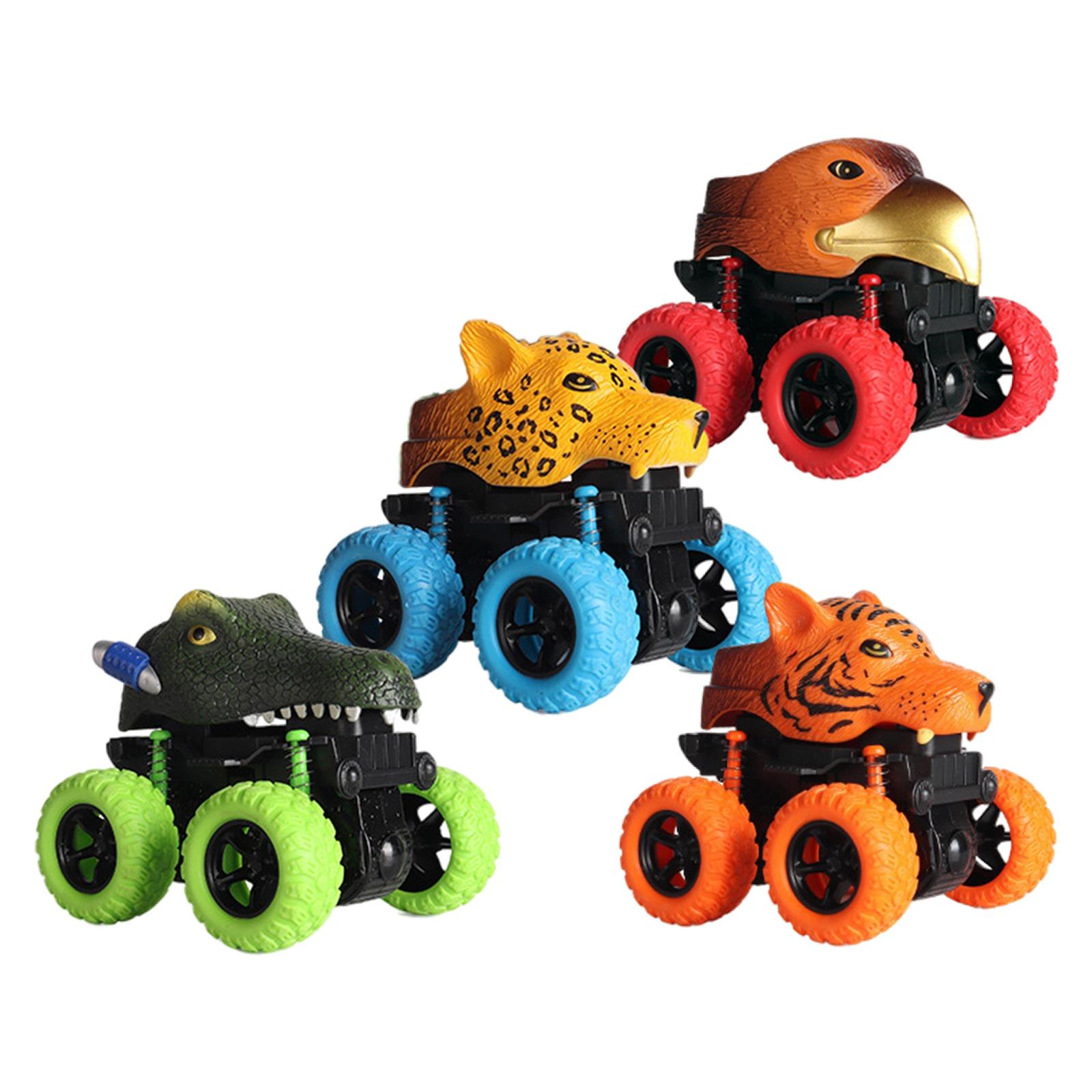 4 Pieces Pull Back Cars Monster Cars Toys Kids Car Toys for Kids 3 4 5 6 Boys Girls