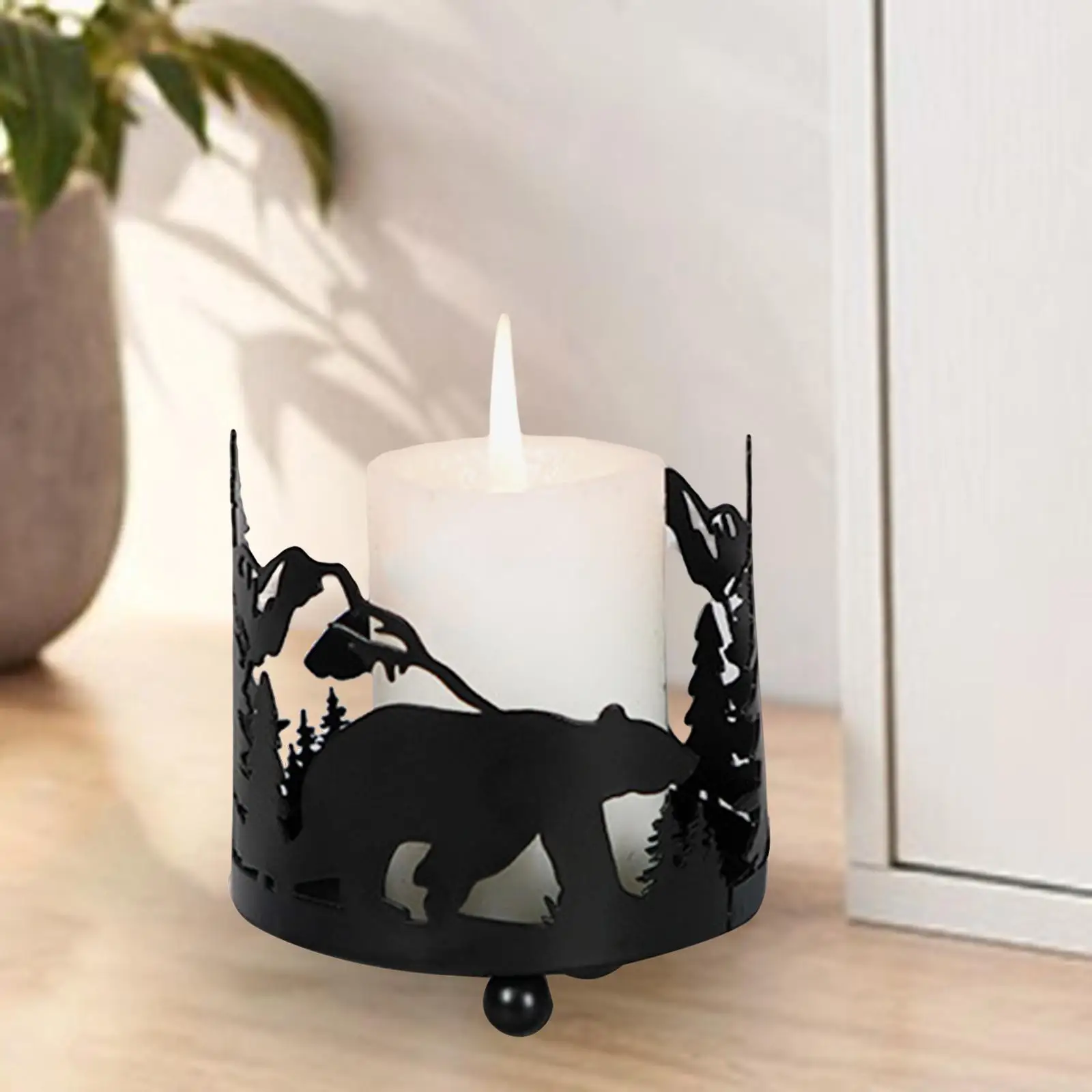 Candle Holder Metal Candlestick Elegant Decorative Nordic Candelabra for Dining