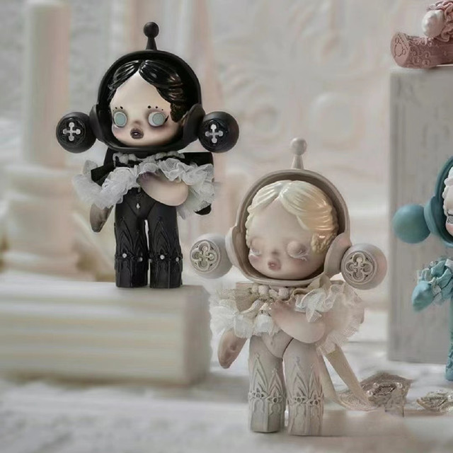 SKULLPANDA巻草　舒花　2点セット POPMART skullpanda baby 巻草 舒花 2点セット