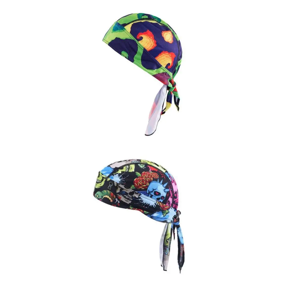 2 Pcs Hiking Motorcycle Cycling Scarf Sport Headwear Women Reversible Bandanas Turban    Outdoor Headband