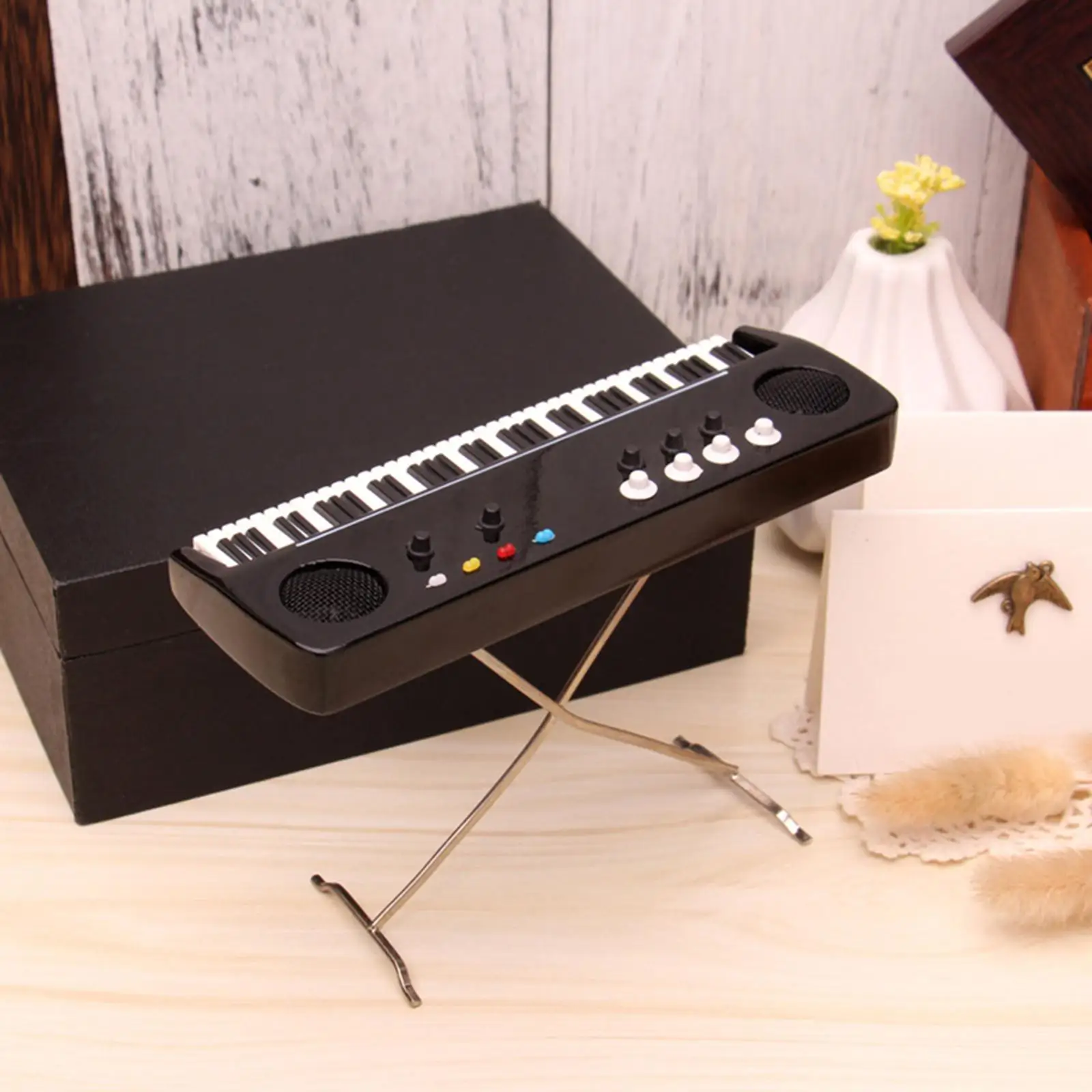Miniature Electronic Organ Model / Music Stand Modeling for Decoration