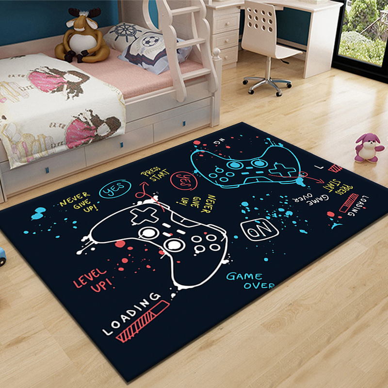 Title 23, Game E-sports Room Decoration Rug Cartoon Gamep...